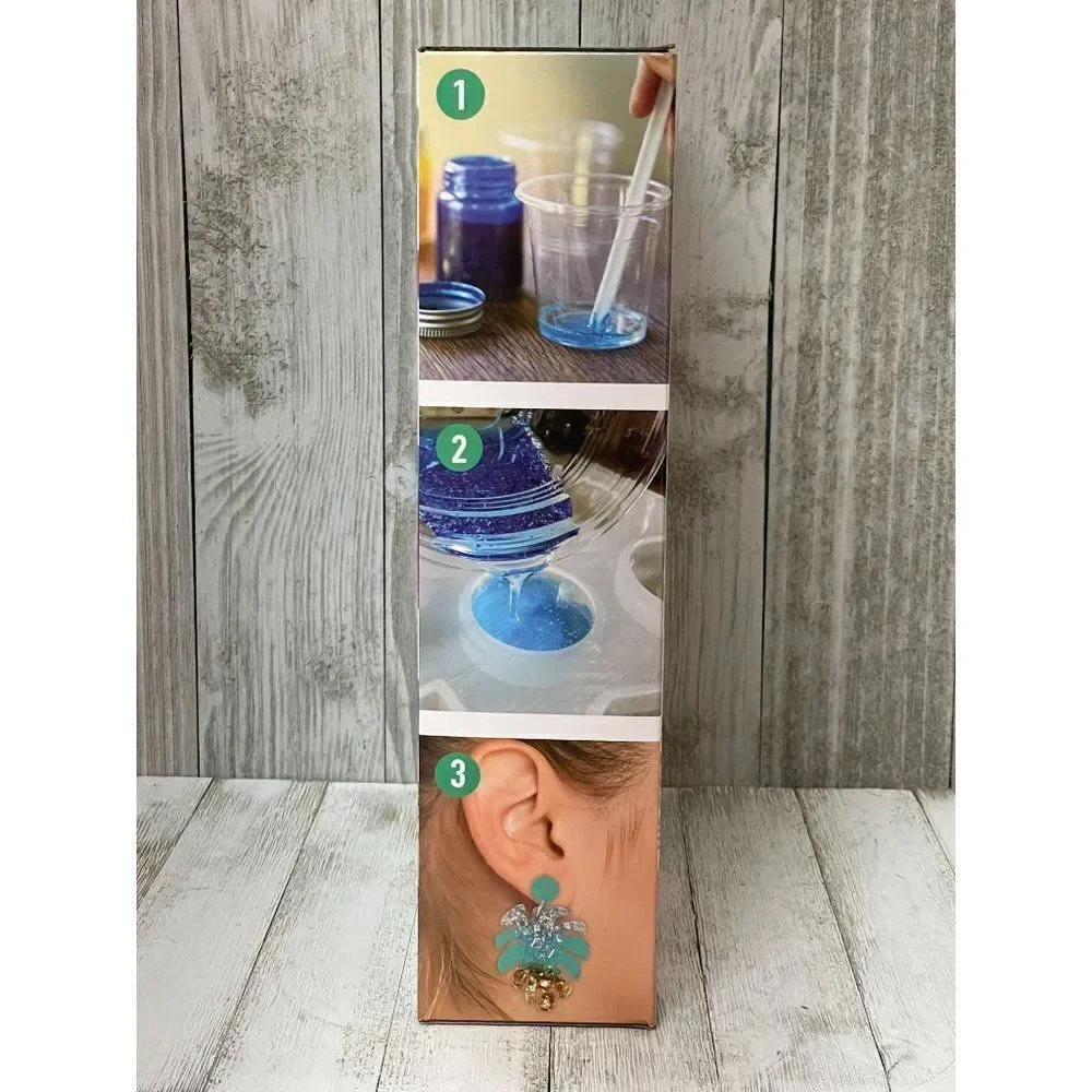 Creative Kids Craft It Up UV Resin Earring Making Kit NEW NIP